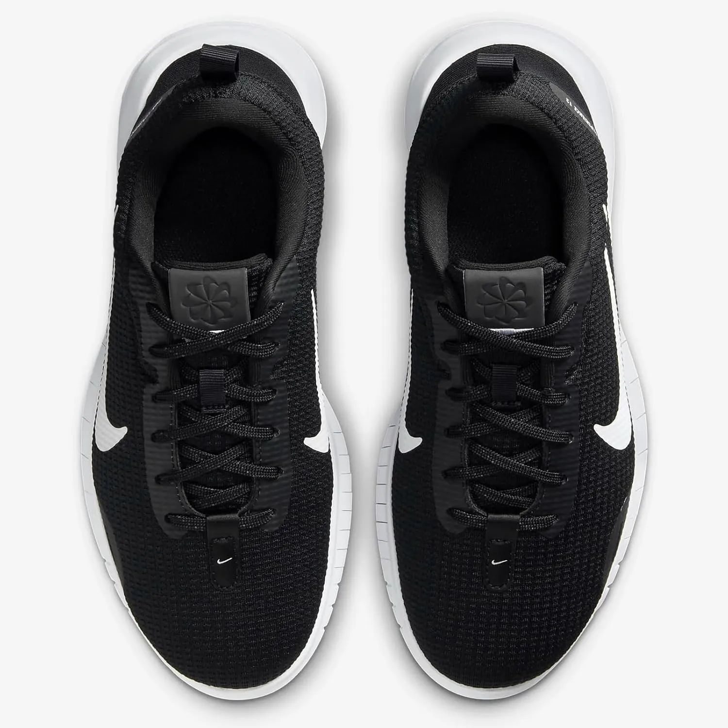 Nike Women's Flex Experience 12 Road Running Shoes Sneaker, Black/White-Dark Smoke Grey, 7 X-Wide