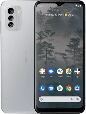 Nokia G60 5G | Android 14 | Dual SIM | Unlocked Smartphone | 6/128GB | 6.58-Inch Screen | 50MP Triple Camera | Ice Gray
