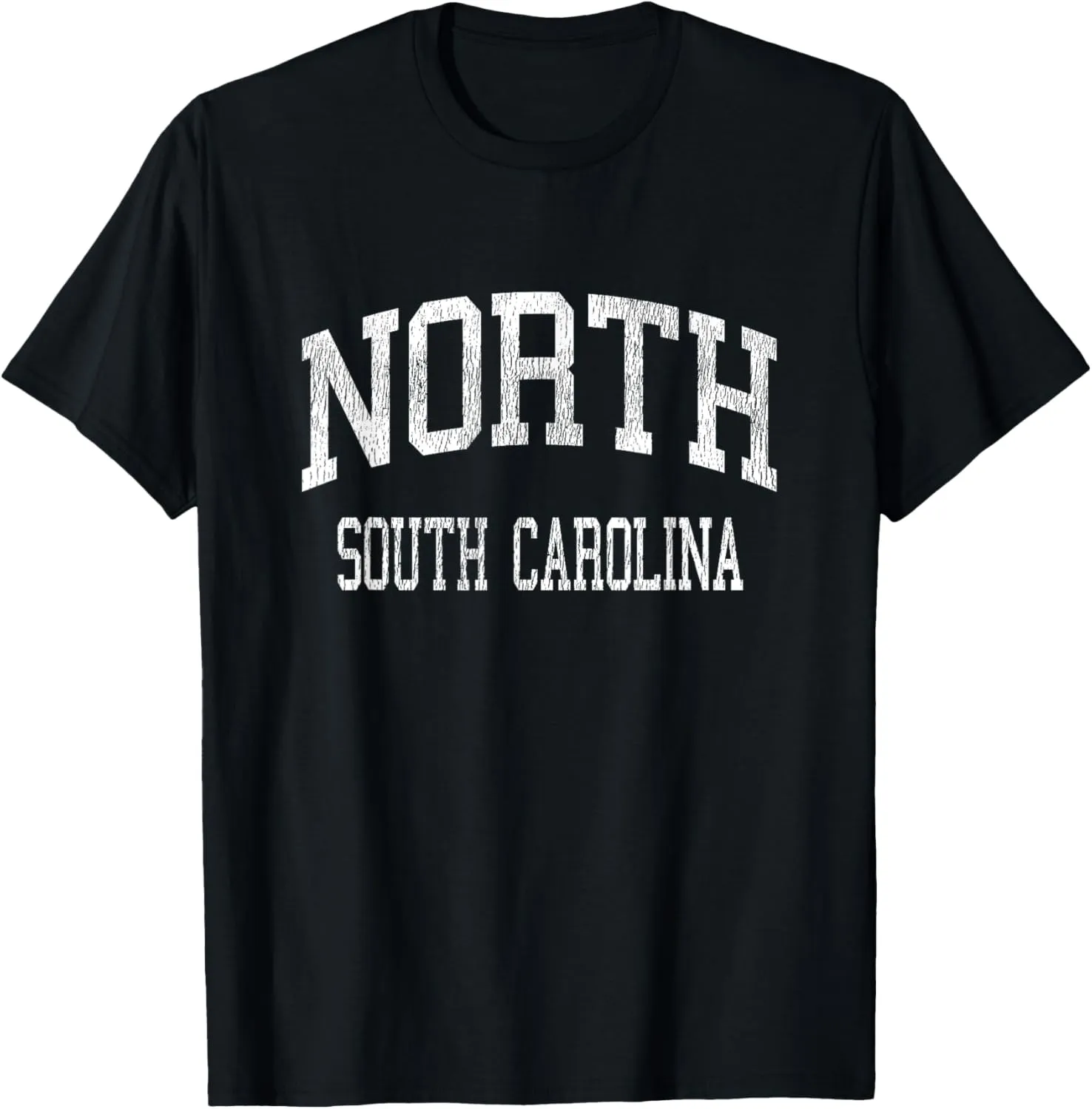 North South Carolina SC Vintage Athletic Sports Design T-Shirt