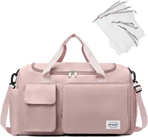 NPBAG Women Travel Duffel, Multi Functional Large Expandable Weekender Carry-on Tote, Gym Workout Overnight Bag, Mommy Hospital Bag for Labor and Delivery