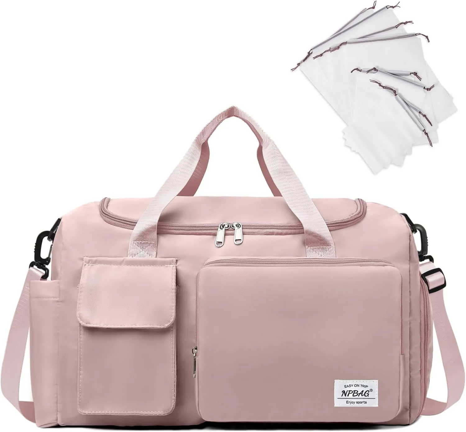 NPBAG Women Travel Duffel, Multi Functional Large Expandable Weekender Carry-on Tote, Gym Workout Overnight Bag, Mommy Hospital Bag for Labor and Delivery