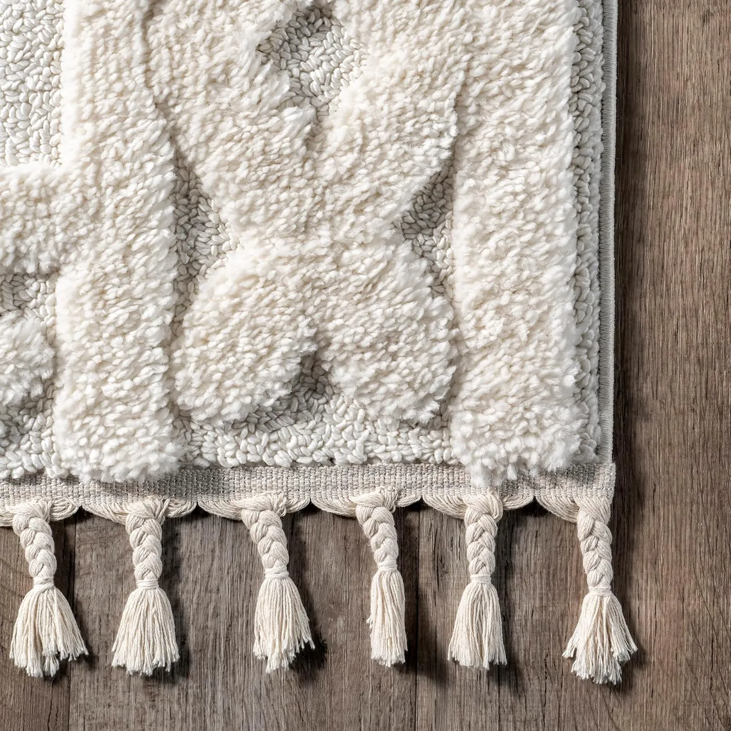 nuLOOM Janece Casual Striped Jute Area Rug, 4x6, Beige