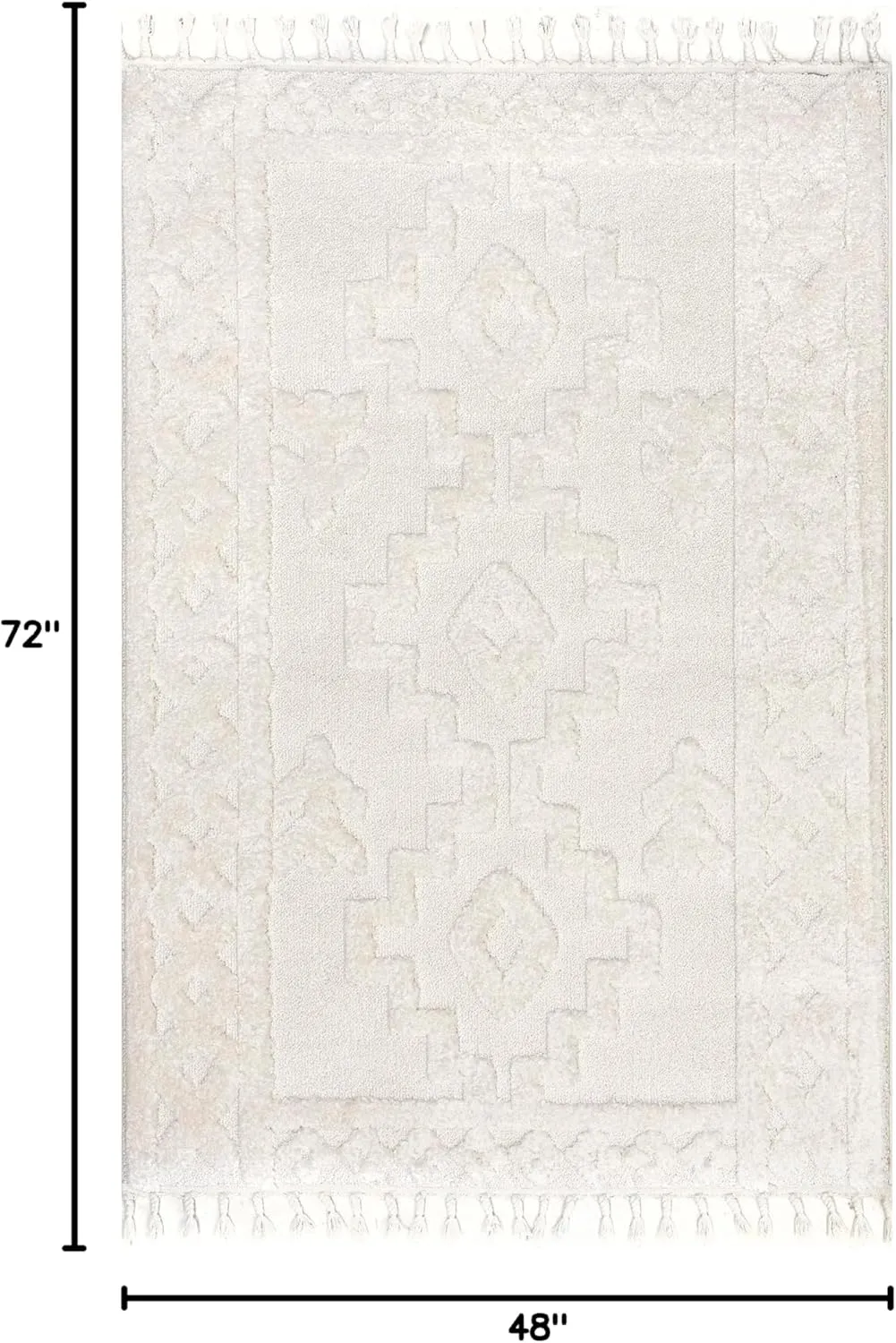 nuLOOM Janece Casual Striped Jute Area Rug, 4x6, Beige