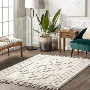 nuLOOM Janece Casual Striped Jute Area Rug, 4x6, Beige