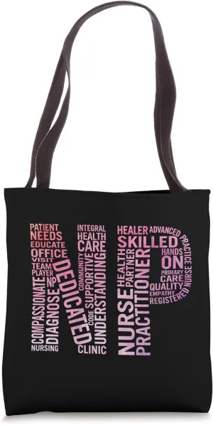 Nurse Practitioner Word Art NP Week Gifts Tote Bag