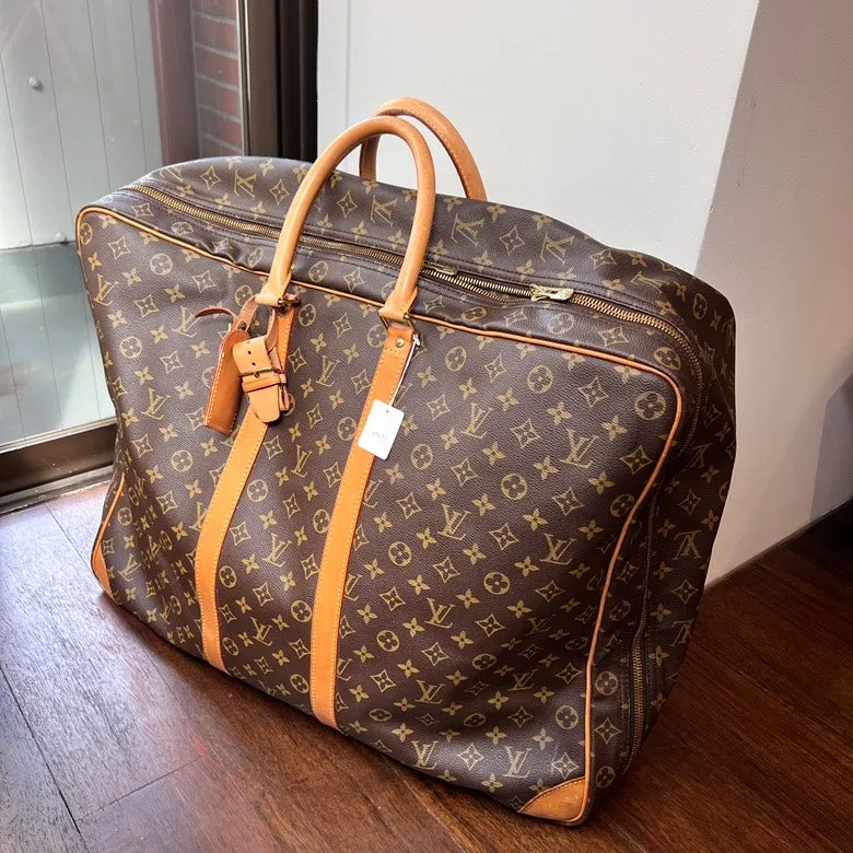 Only today Monogram Bag Travel Louis Time-limited AF871 Vuitton Luggage Leather Brown Preloved