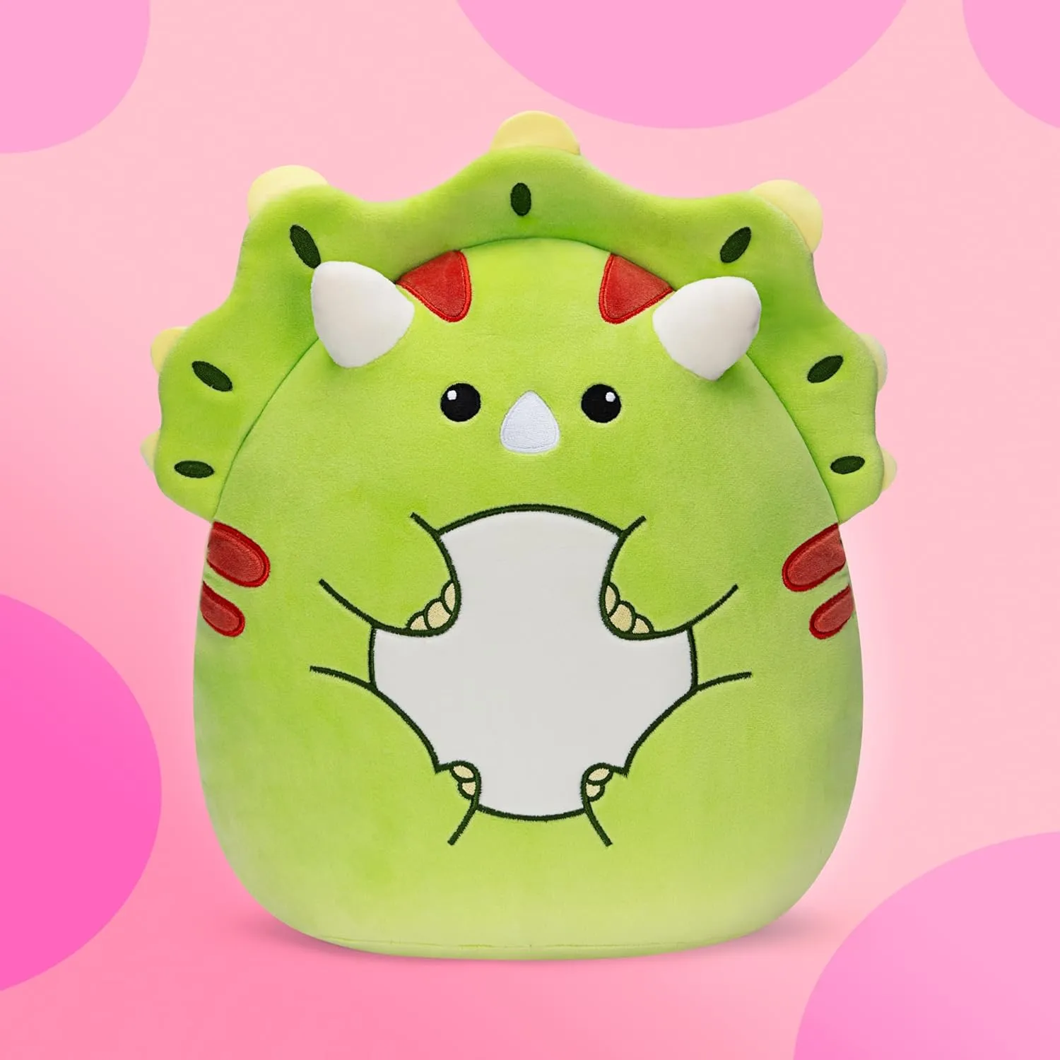 Original 14-Inch Large Triceratops Dinosaur Plush Pillow Stuffed Animal Toy,Big Size Cute Soft Fat Toys Kawaii Cuddle Plushie,Gift for Kids
