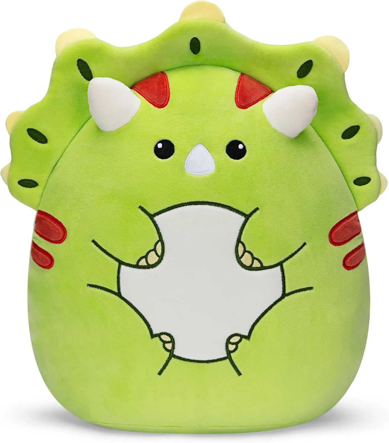 Original 14-Inch Large Triceratops Dinosaur Plush Pillow Stuffed Animal Toy,Big Size Cute Soft Fat Toys Kawaii Cuddle Plushie,Gift for Kids