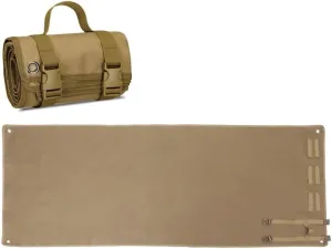 Outdoor Camping Tactical Training Shooting Mat Anti Slip Pad, Waterproof and Moisture-Proof Folding Mat Picnic Blanket Portable with Carry Strap