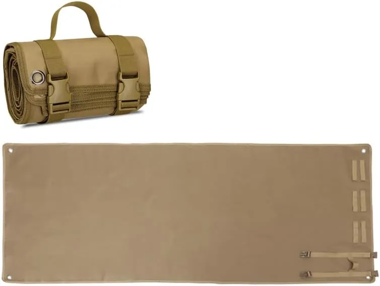Outdoor Camping Tactical Training Shooting Mat Anti Slip Pad, Waterproof and Moisture-Proof Folding Mat Picnic Blanket Portable with Carry Strap