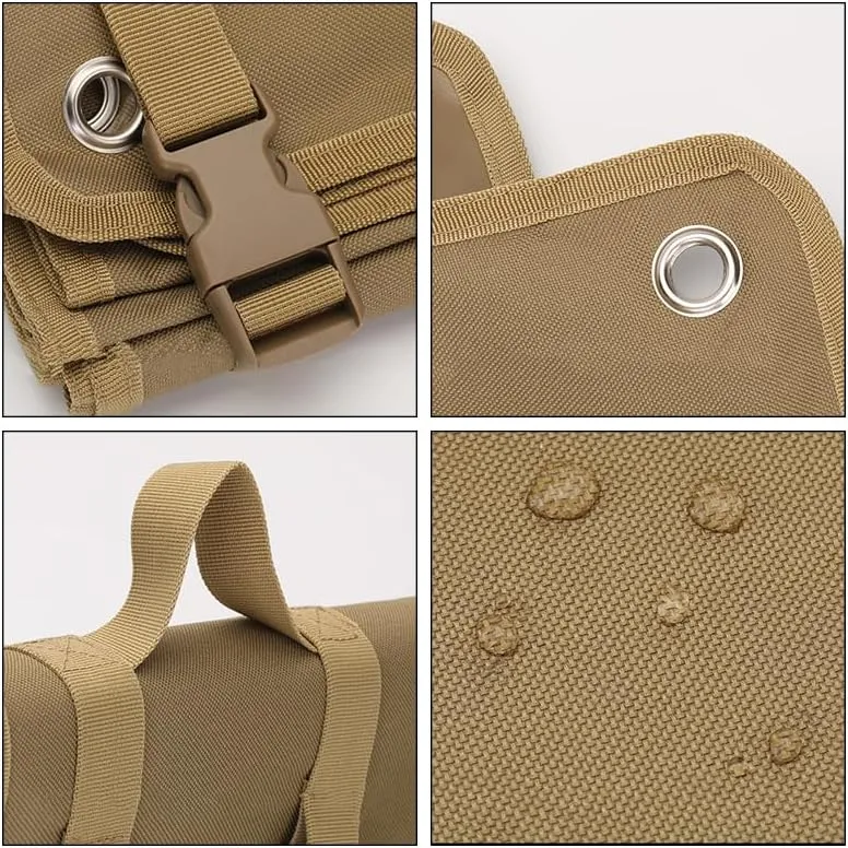 Outdoor Camping Tactical Training Shooting Mat Anti Slip Pad, Waterproof and Moisture-Proof Folding Mat Picnic Blanket Portable with Carry Strap
