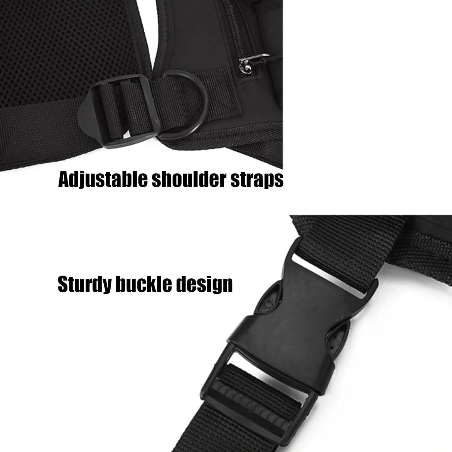 Outdoor Chest Bag for Men, Adjustable Multifunctional Chest Bag, 2025New Lightweight Hiking Climbing Bag with Fixing Strap (Blue)