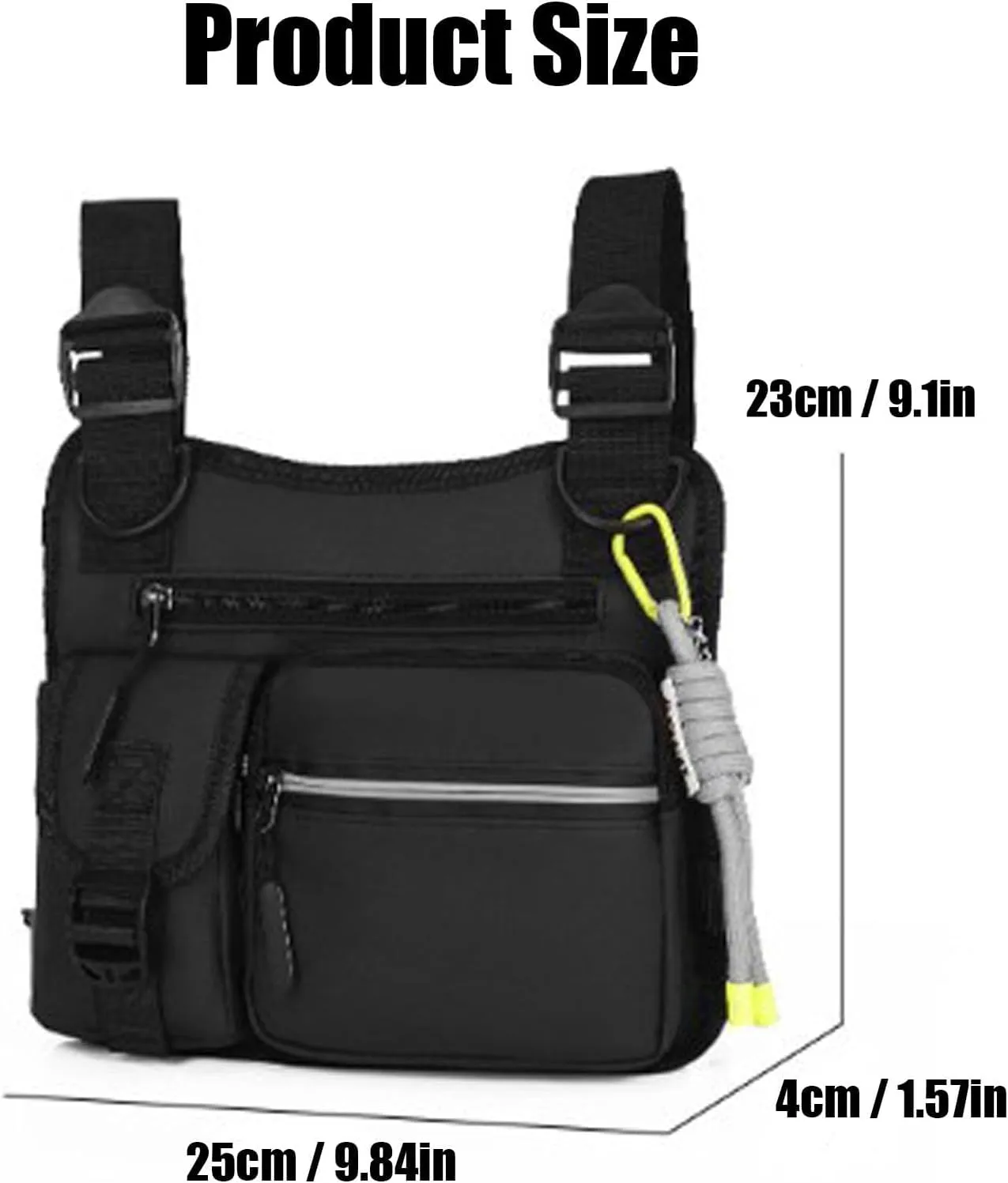 Outdoor Chest Bag for Men, Adjustable Multifunctional Chest Bag, 2025New Lightweight Hiking Climbing Bag with Fixing Strap (Blue)
