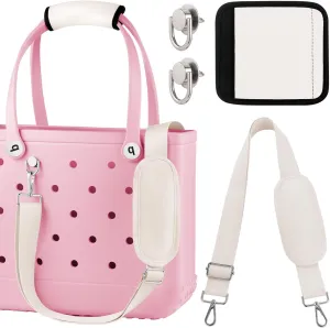 OUTXE Strap Wrap for Bogg Bag, Adjustable Crossbody Shoulder Straps Long, Neoprene Handle Wrap Protector, XL Medium Bogg Bag Rubber Tote Bag Accessories