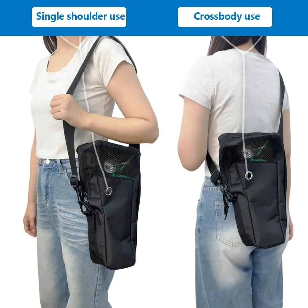 Oxygen Tank Shoulder Bag - Portable Cylinder Holder Bag Fits M6/M9 Tank Carrier Pouch Accessories, 15" L x 7" W