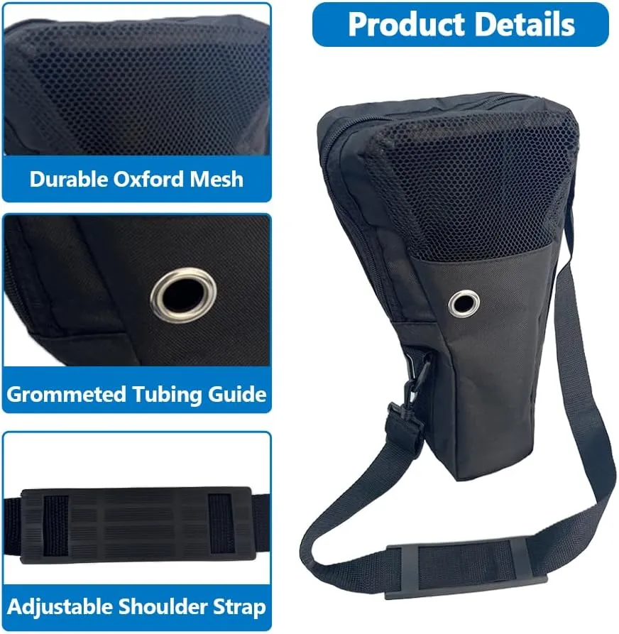 Oxygen Tank Shoulder Bag - Portable Cylinder Holder Bag Fits M6/M9 Tank Carrier Pouch Accessories, 15" L x 7" W