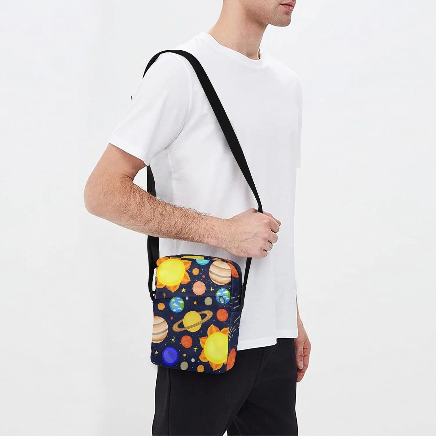 Oyihfvs Messenger Bag, Men's Crossbody Bag, Women's Crossbody Bag with Adjustable Strap