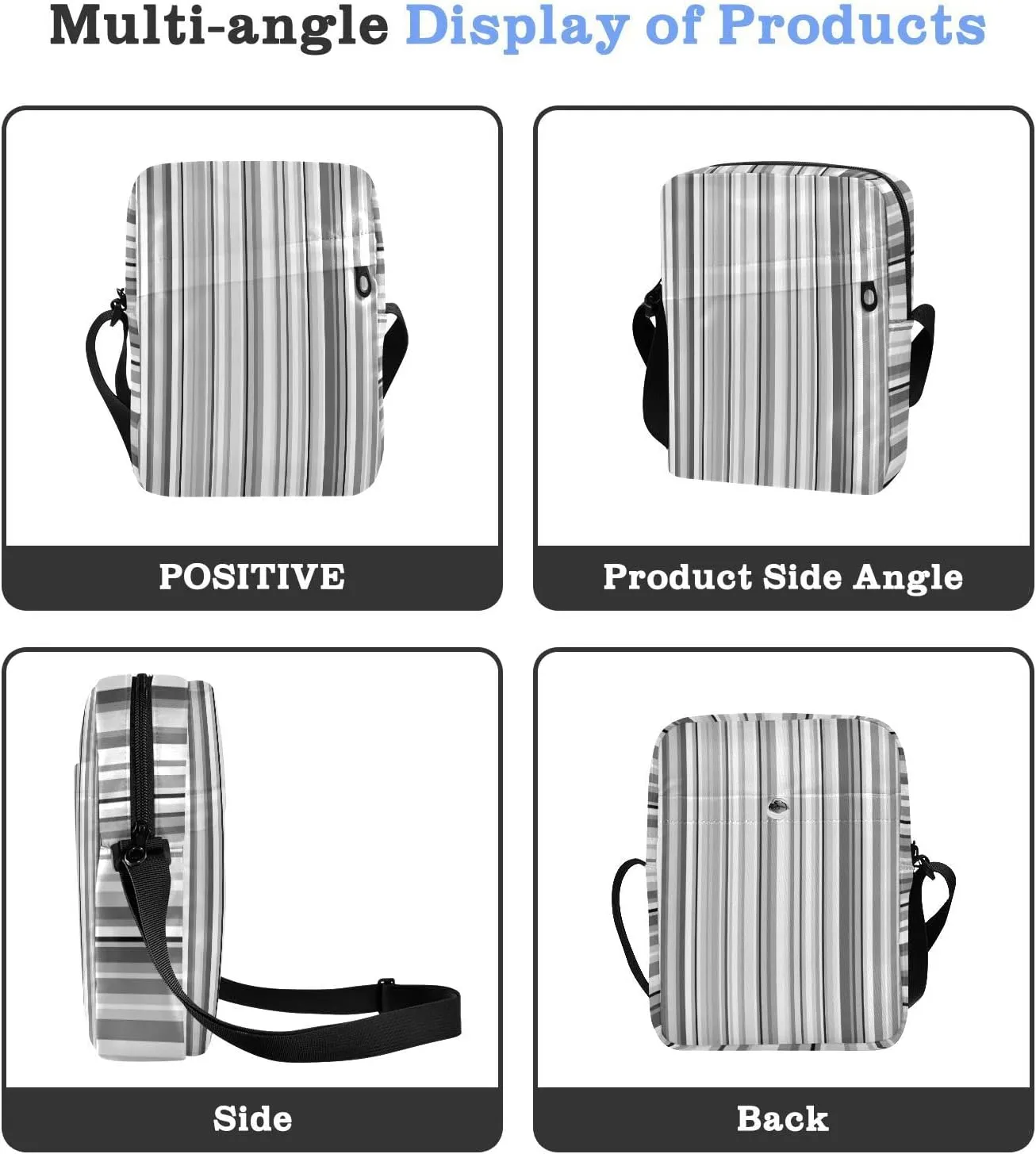 Oyihfvs Messenger Bag, Men's Crossbody Bag, Women's Crossbody Bag with Adjustable Strap
