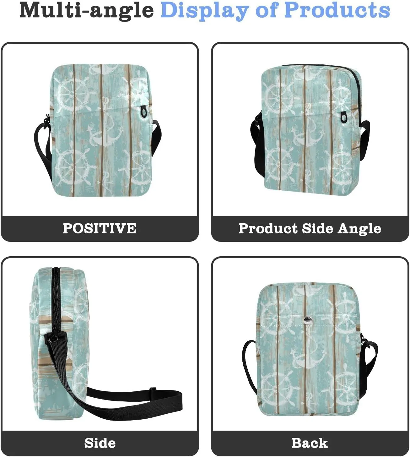 Oyihfvs Messenger Bag, Men's Crossbody Bag, Women's Crossbody Bag with Adjustable Strap