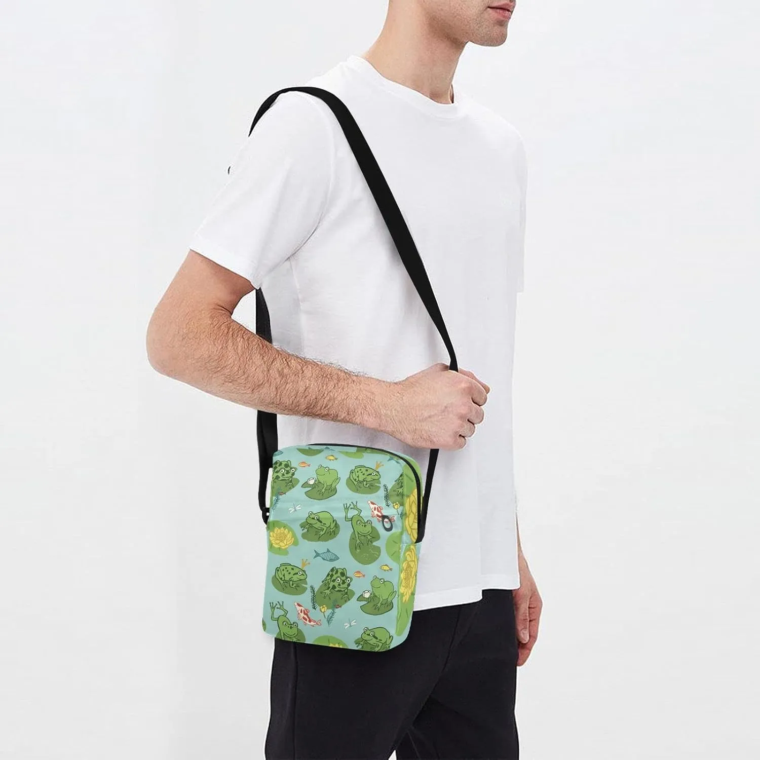 Oyihfvs Messenger Bag, Men's Crossbody Bag, Women's Crossbody Bag with Adjustable Strap