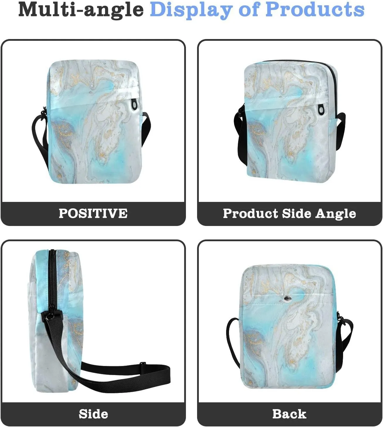 Oyihfvs Messenger Bag, Men's Crossbody Bag, Women's Crossbody Bag with Adjustable Strap