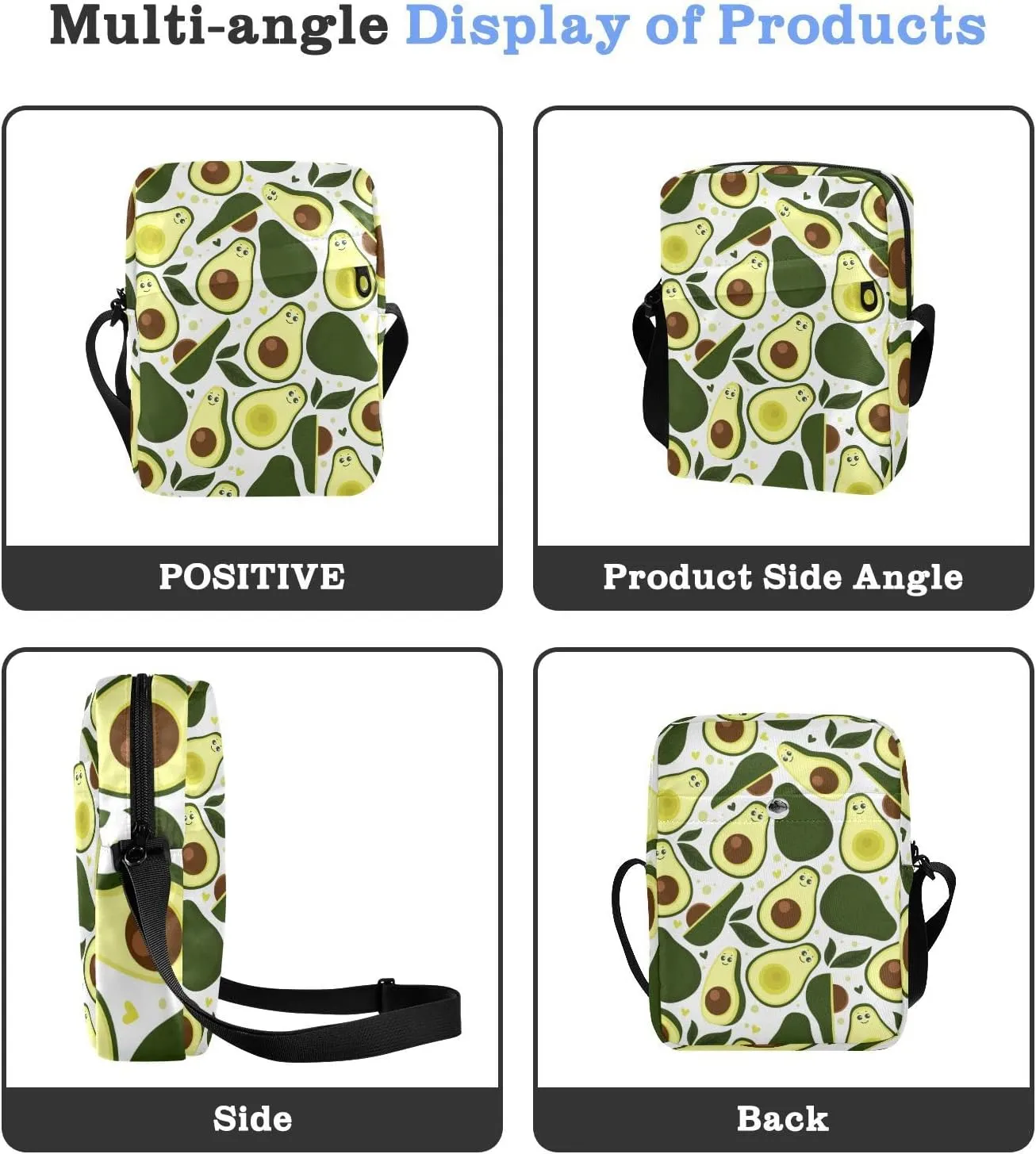 Oyihfvs Messenger Bag, Men's Crossbody Bag, Women's Crossbody Bag with Adjustable Strap