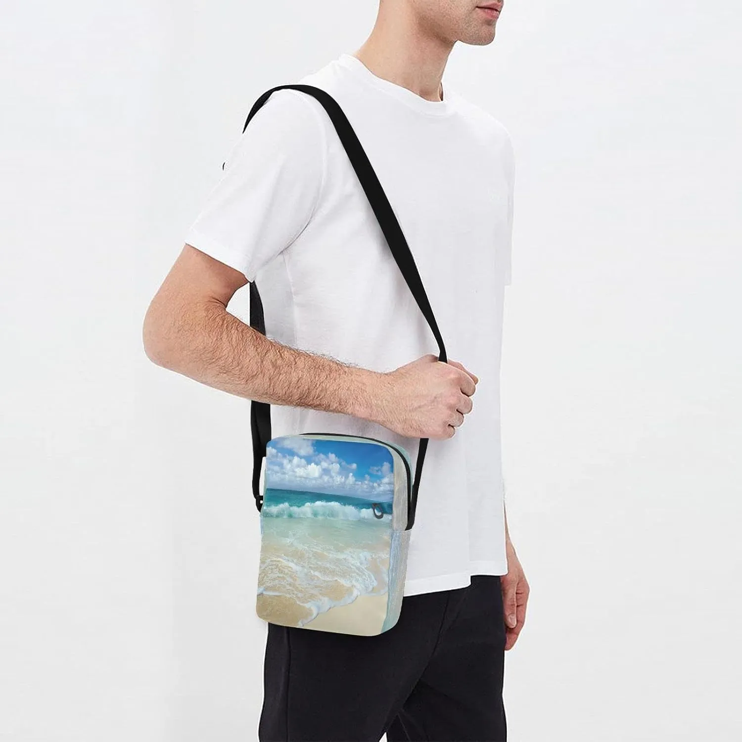 Oyihfvs Messenger Bag, Men's Crossbody Bag, Women's Crossbody Bag with Adjustable Strap