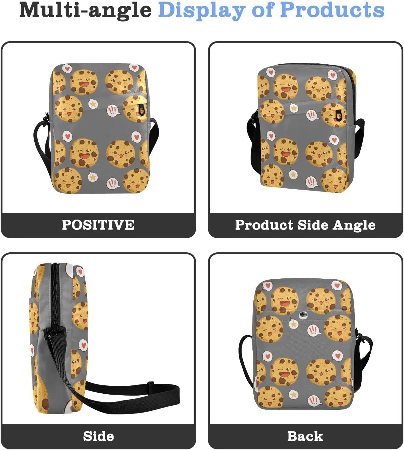 Oyihfvs Messenger Bag, Men's Crossbody Bag, Women's Crossbody Bag with Adjustable Strap