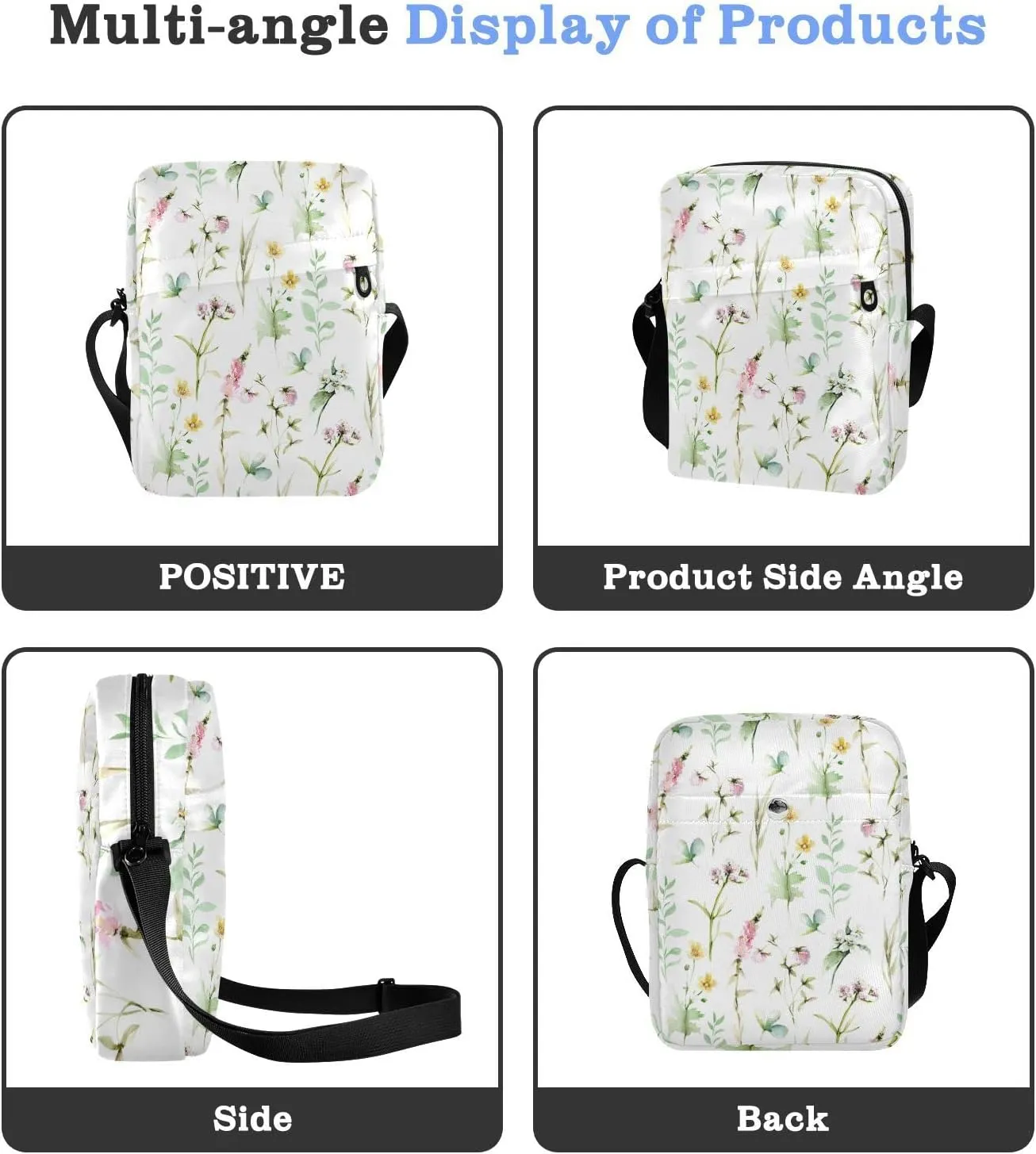 Oyihfvs Messenger Bag, Men's Crossbody Bag, Women's Crossbody Bag with Adjustable Strap