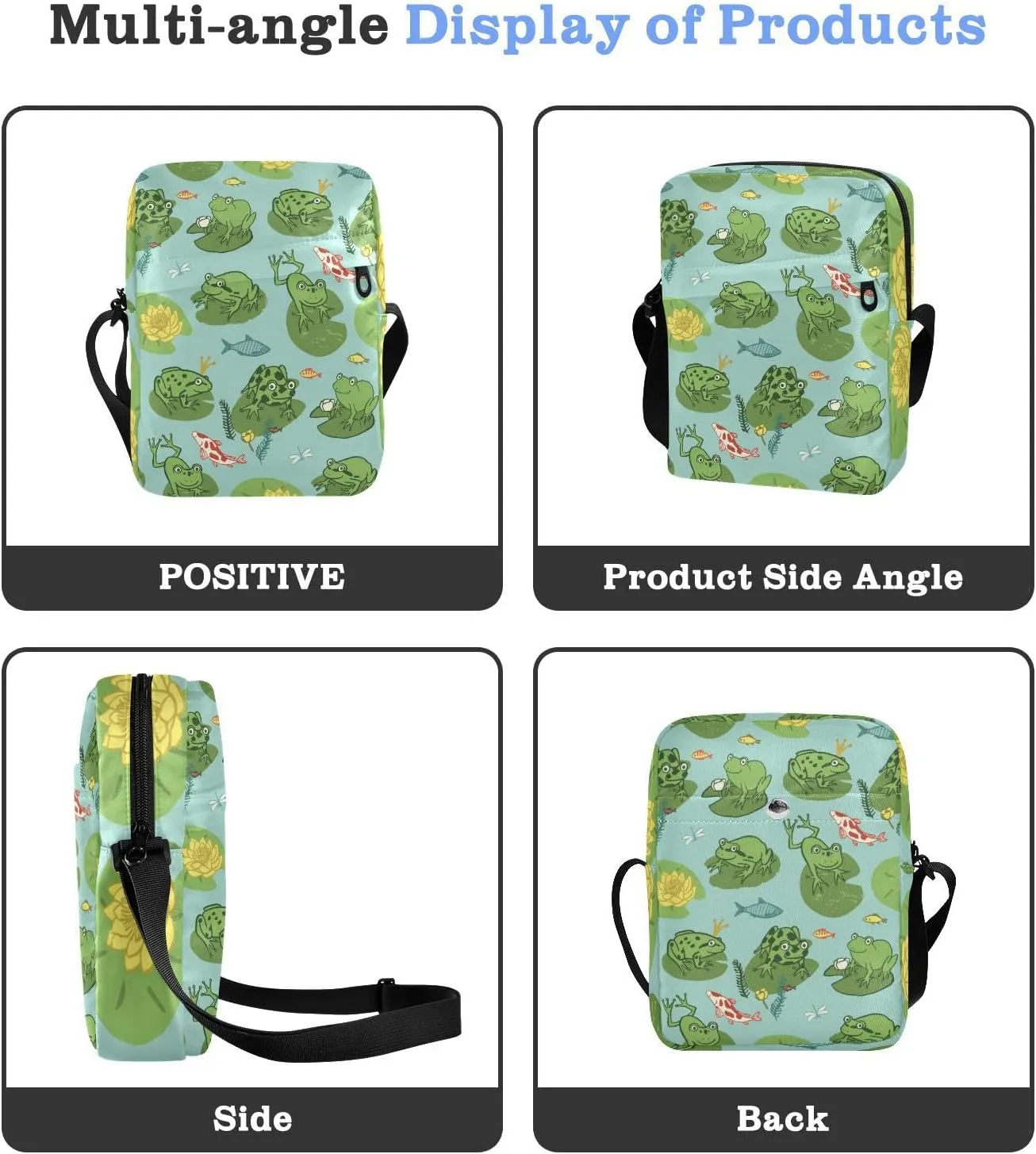 Oyihfvs Messenger Bag, Men's Crossbody Bag, Women's Crossbody Bag with Adjustable Strap