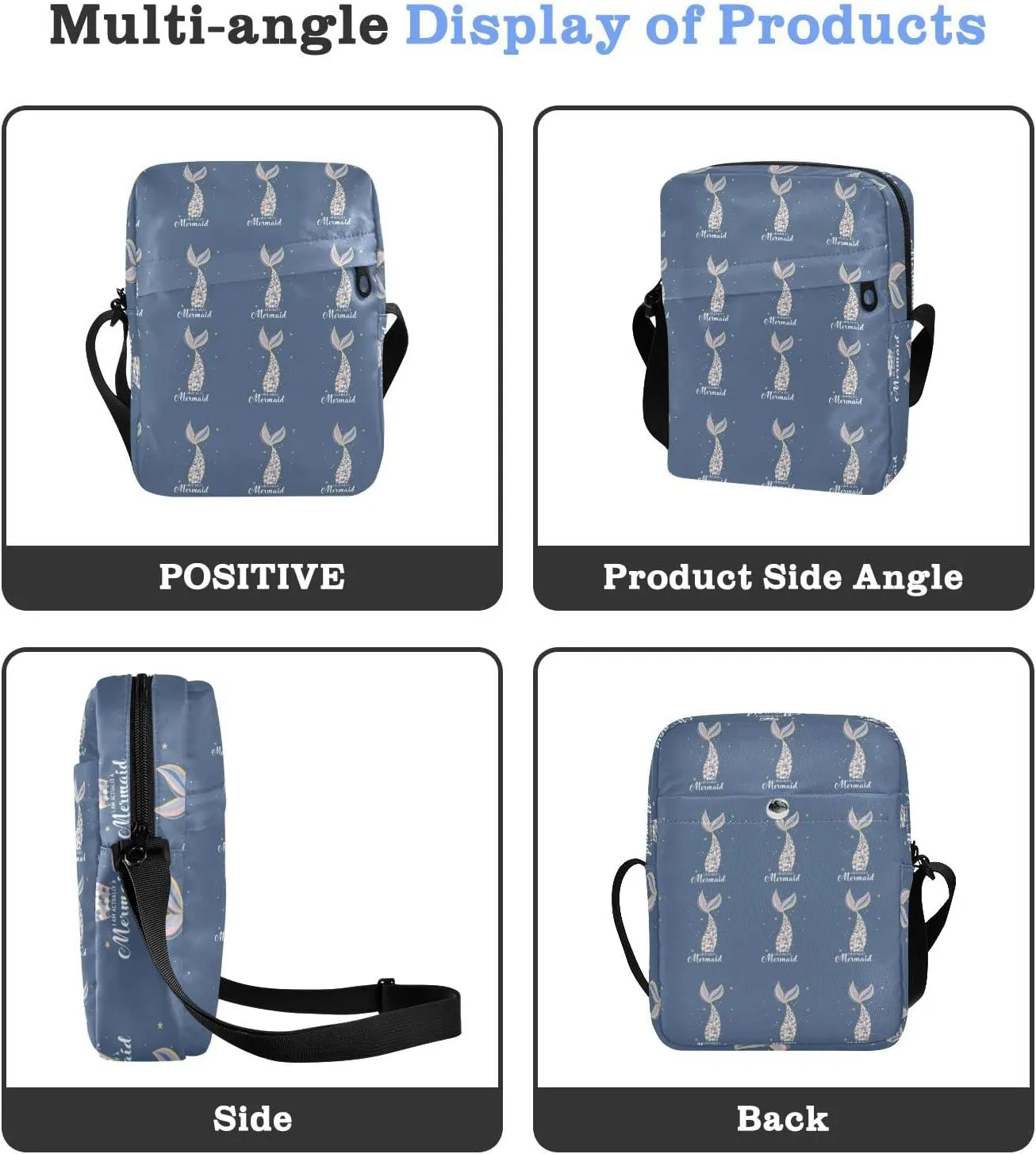Oyihfvs Messenger Bag, Men's Crossbody Bag, Women's Crossbody Bag with Adjustable Strap