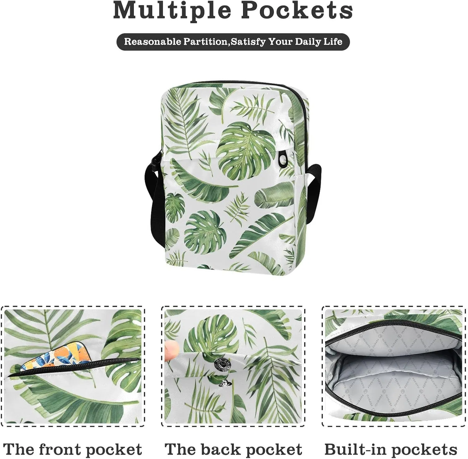 Oyihfvs Messenger Bag, Men's Crossbody Bag, Women's Crossbody Bag with Adjustable Strap