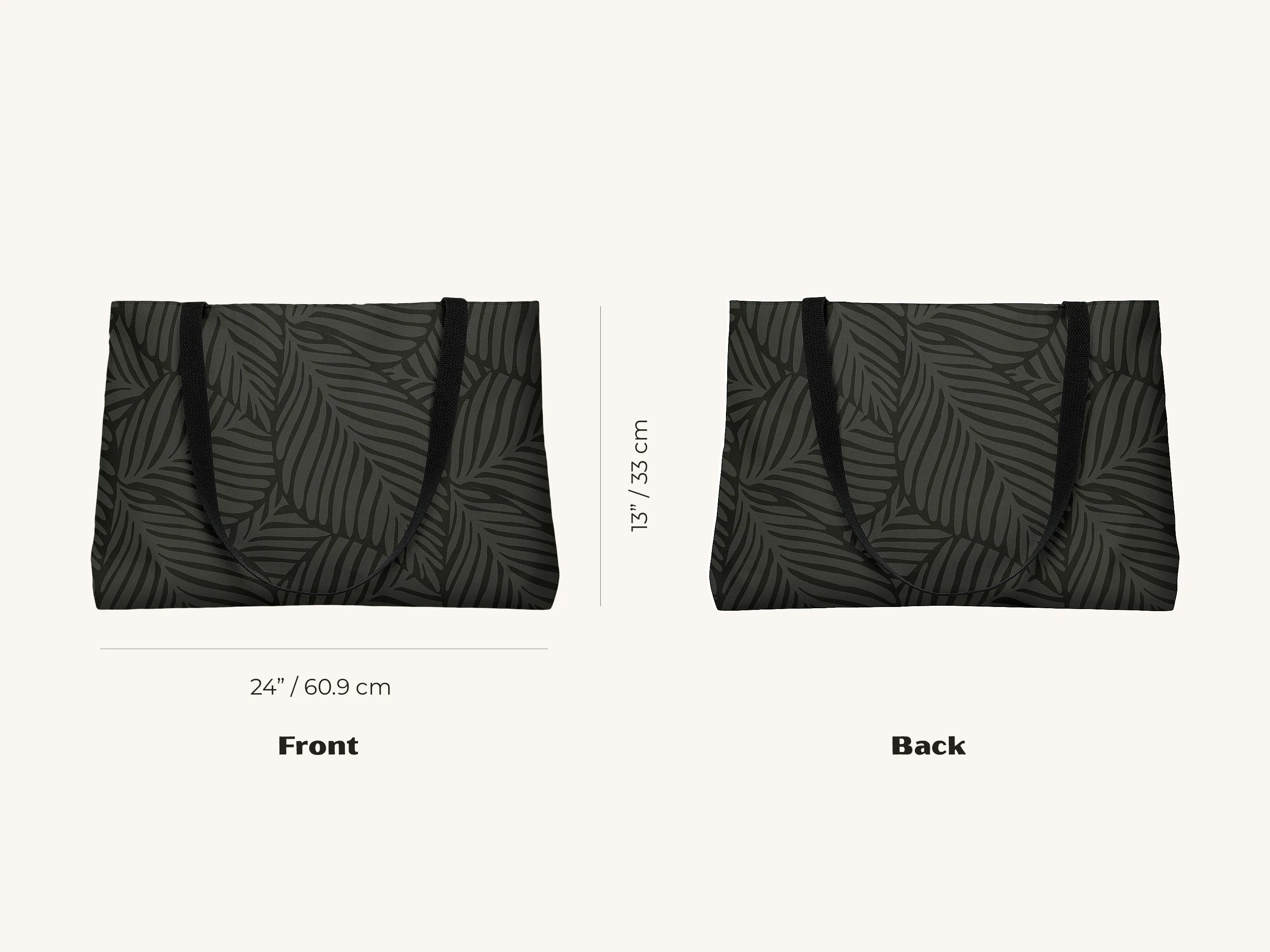 Palm Leaf Beach Bag