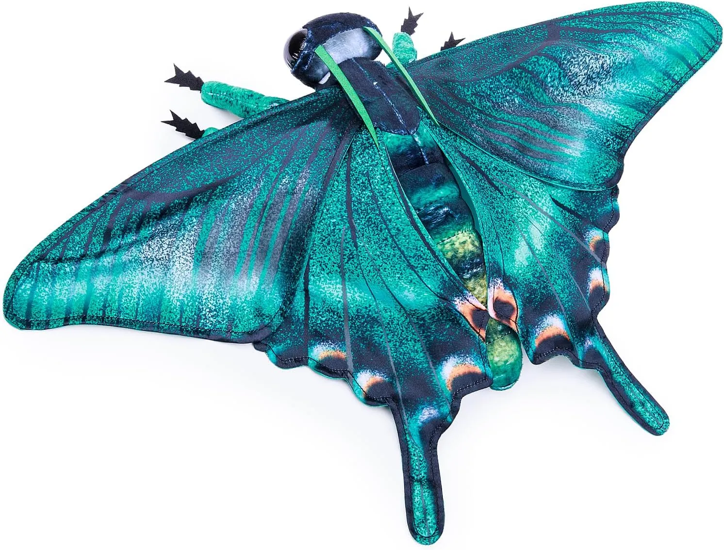 Papilio Maackii Butterfly Plush Toy, Lifelike Papilio Maackii Butterfly Stuffed Animals 11in, Realistic Soft Big Butterfly Plushie Model Toy, Unique Plush Gift Collection for Kids