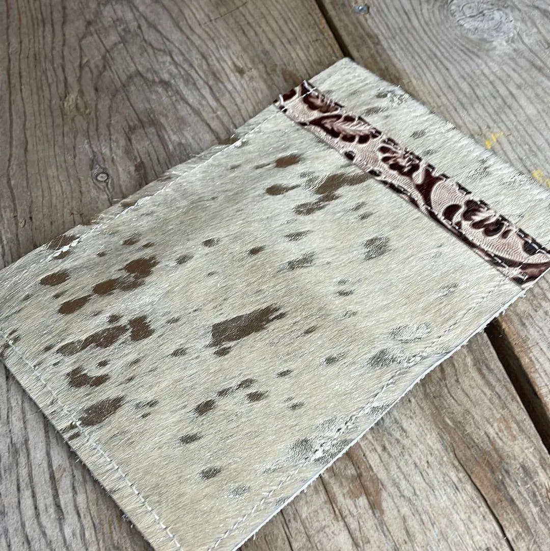 Passport Cover - Silver Acid w/ Ivory Tool