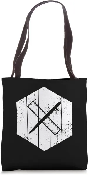 Pen and Ruler Drawing Architectural Technician Architect Tote Bag