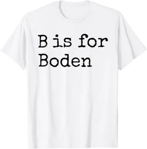 Personalized B is for Boden Name Student Kindergarten T-Shirt
