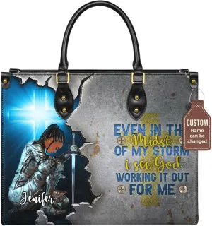 Personalized Black Queen Leather Bag, Gift for African American, Afro Black Girl, Mother's Day Gift