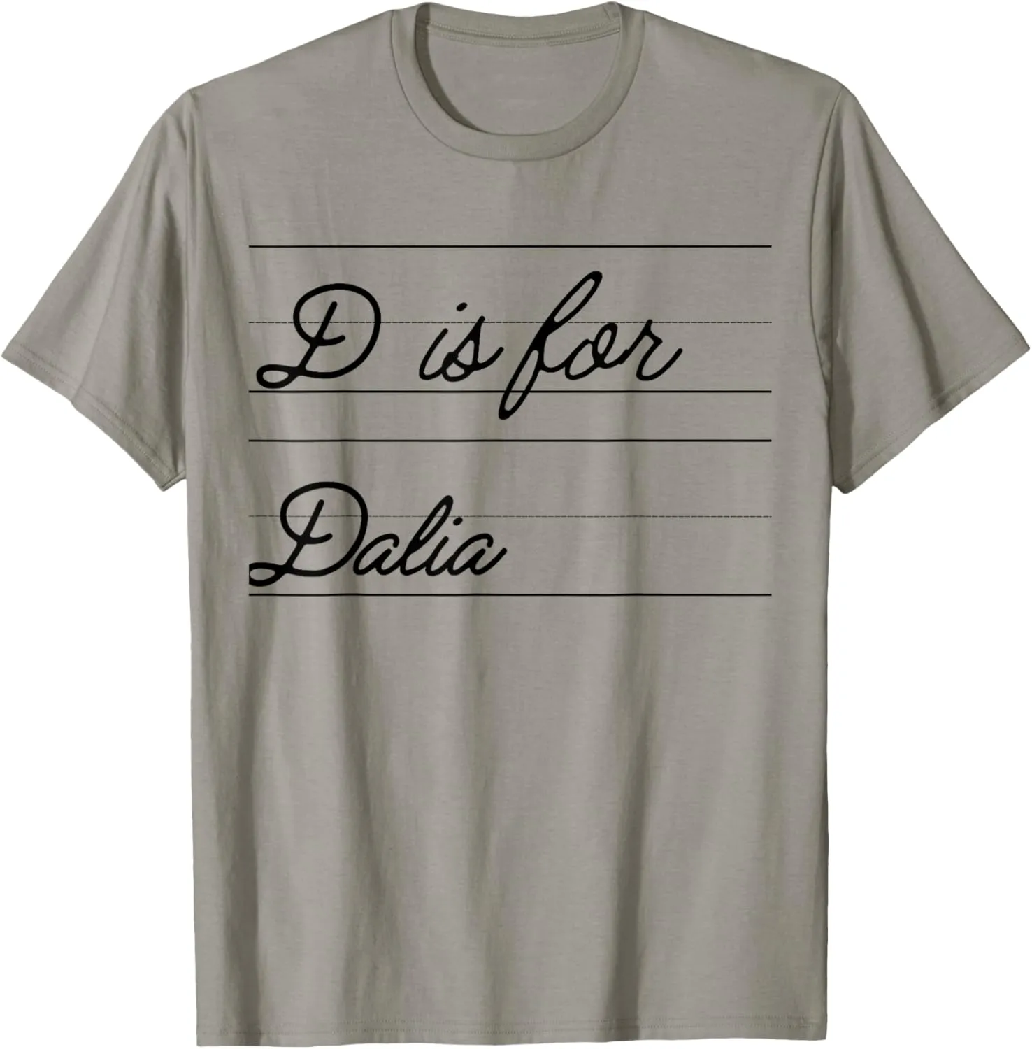 Personalized D is for Dalia Name Student Kindergarten Girl T-Shirt