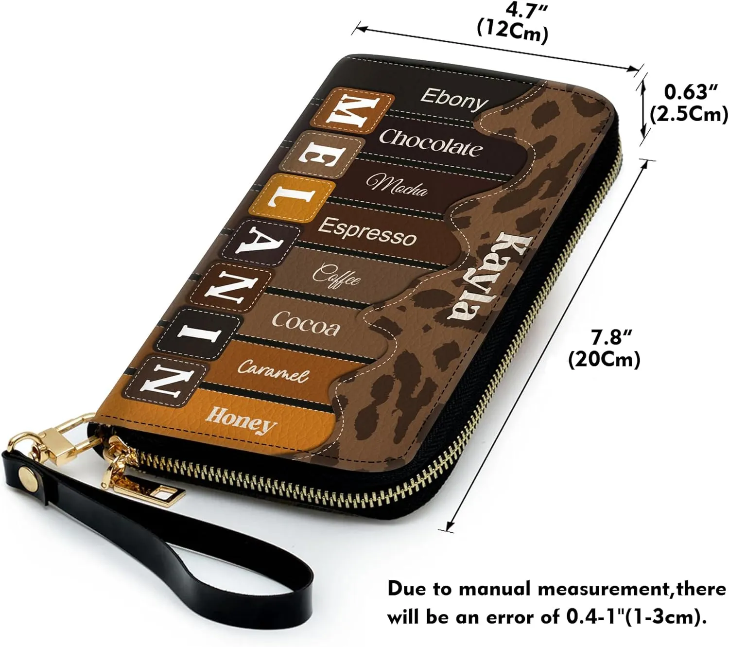 Personalized Leather Handbag For Black African Women – Matching Purse and Wallet Set – Mother's Day Gifts for Melanin Woman