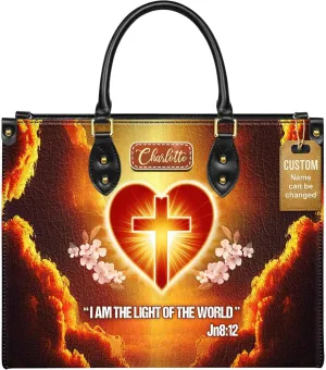 Personalized Leather Handbag for Women, Custom Name Church Bag, Christian Gifts, Mother's Day Gift for God Lovers