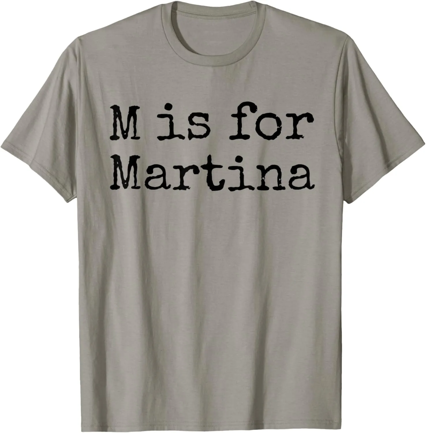 Personalized M is for Martina Name Student Kindergarten Girl T-Shirt
