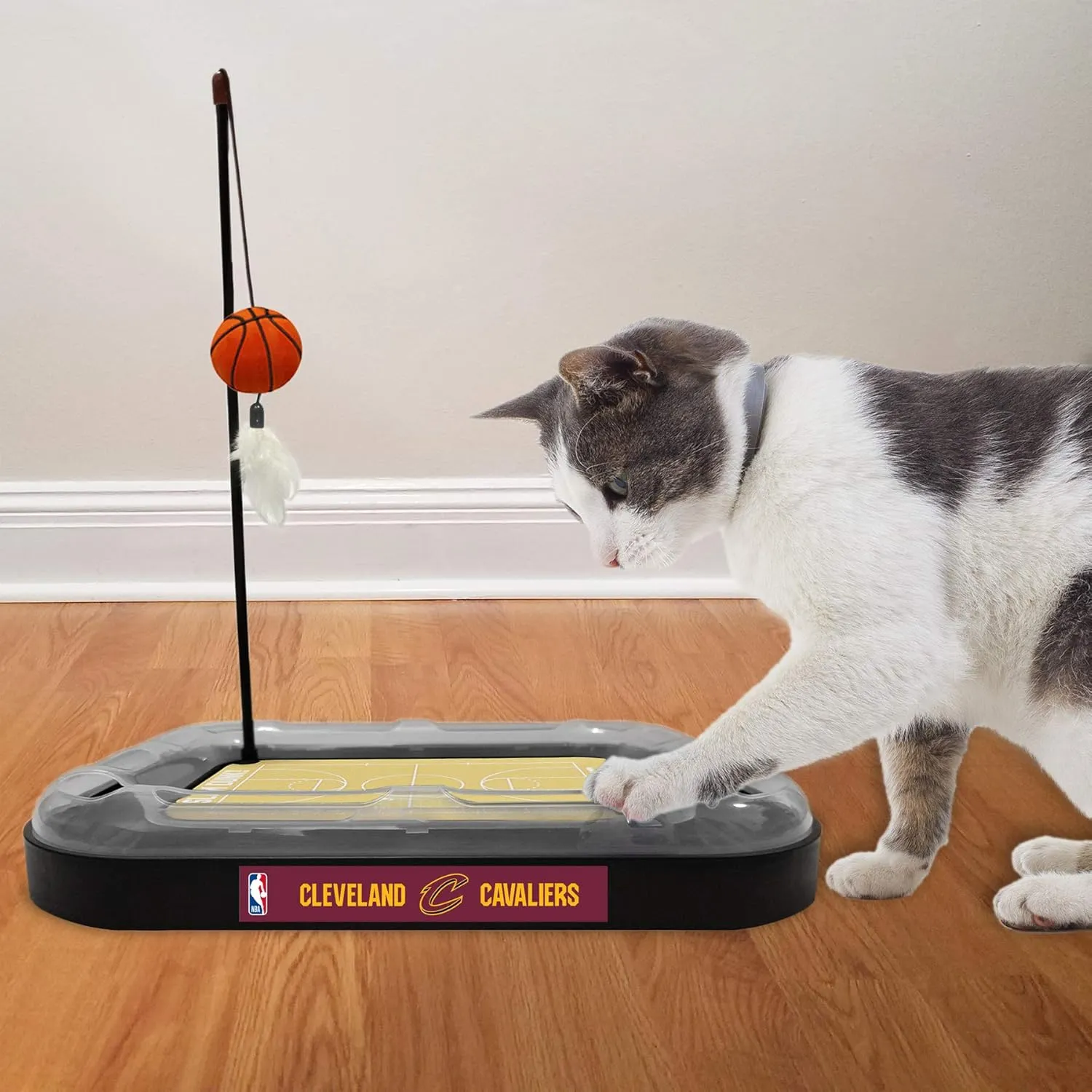 Pets First Cleveland Cavaliers Basketball Cat Scratcher Toy