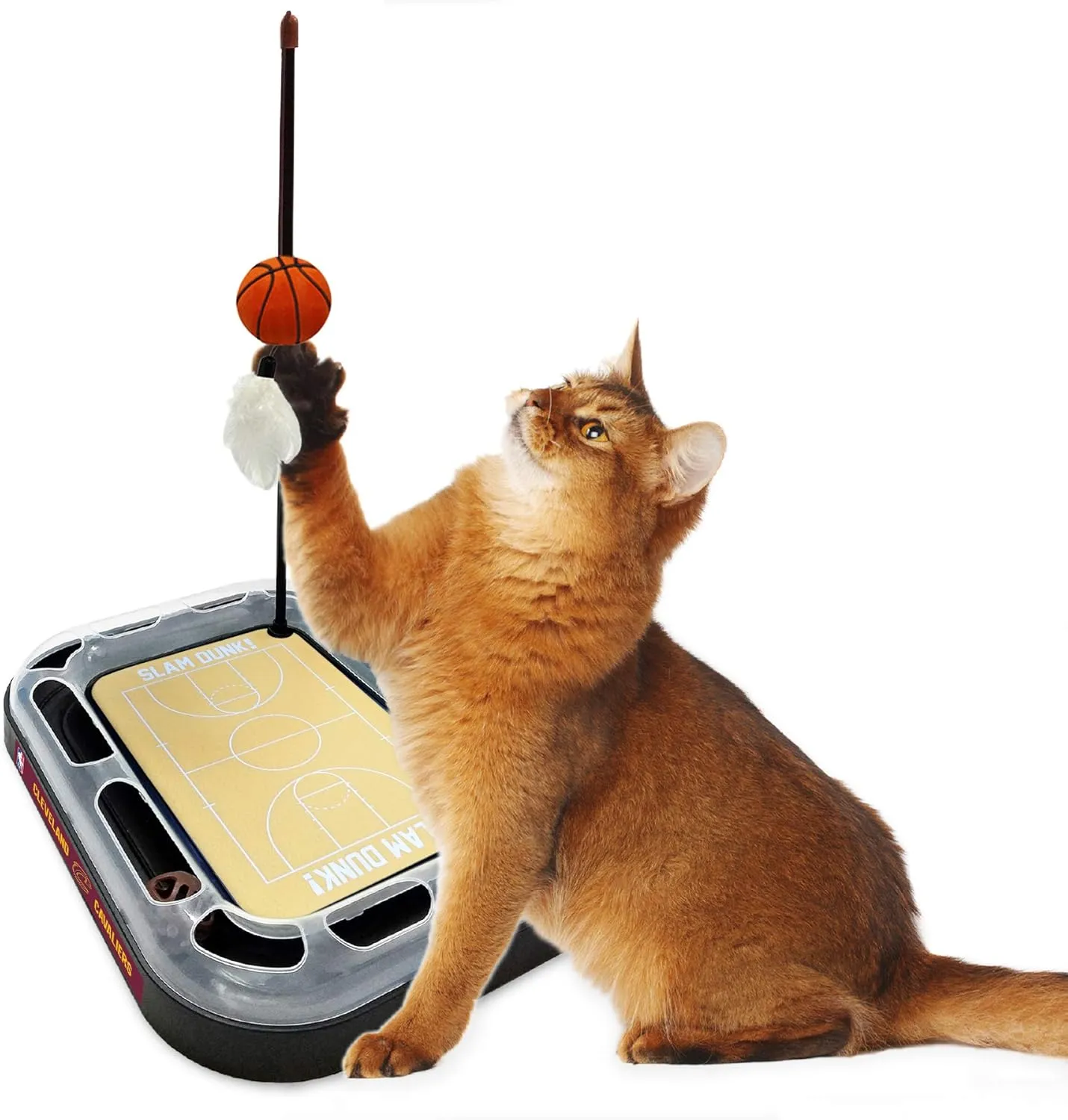Pets First Cleveland Cavaliers Basketball Cat Scratcher Toy