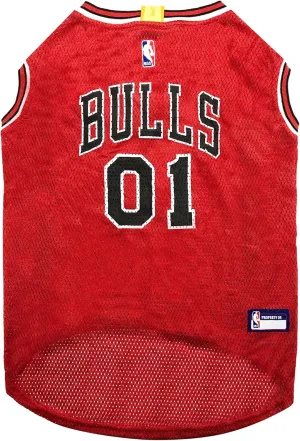 Pets First NBA CHICAGO BULLS DOG Jersey, X-Small - Tank Top Basketball Pet Jersey