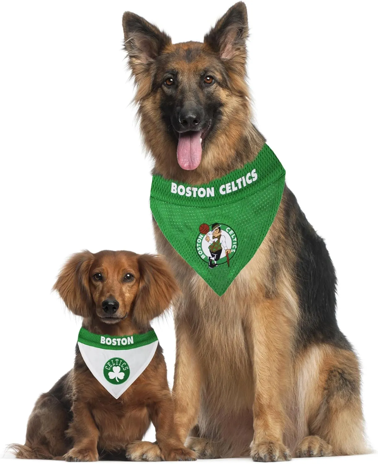 Pets First NBA Dog Bandana - Boston Celtics Reversible Pet Bandana. 2 Sided Home & Away Sports Bandana with a PREMIUM Embroidery TEAM Logo, Small/Medium