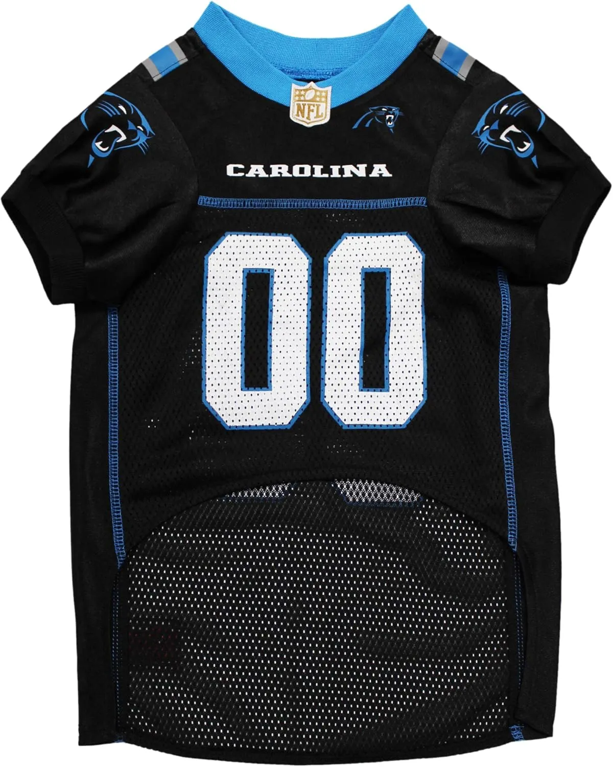 Pets First NFL Carolina Panthers Dog Jersey, Size Medium. Best Football Jersey Costume for Dogs & Cats. Licensed Jersey Shirt