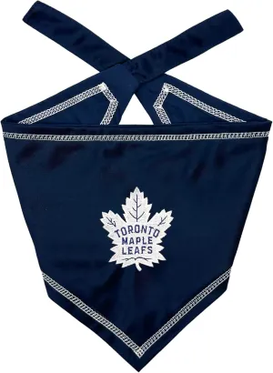 Pets First NHL Toronto Maple Leafs TIE Bandana, Size Small/Medium. Dog Bandana Scarf Bib for Pet Cat Dog. The Ultimate Game-Day, Party Bandana