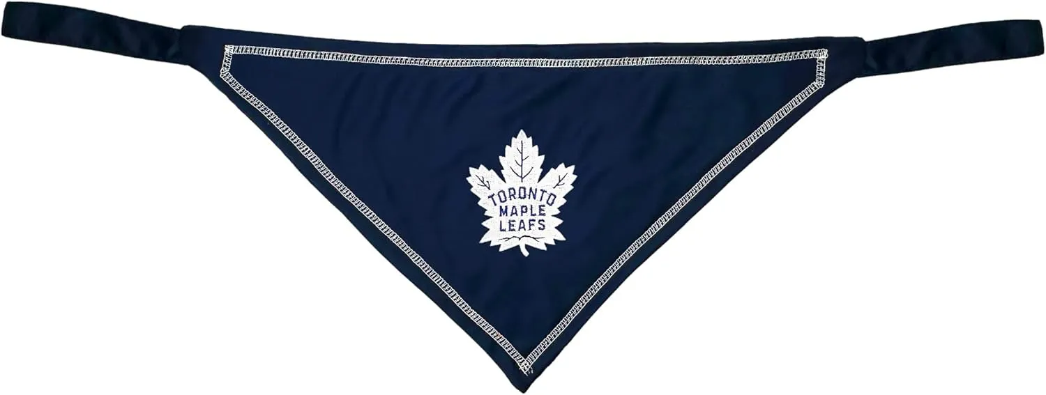 Pets First NHL Toronto Maple Leafs TIE Bandana, Size Small/Medium. Dog Bandana Scarf Bib for Pet Cat Dog. The Ultimate Game-Day, Party Bandana