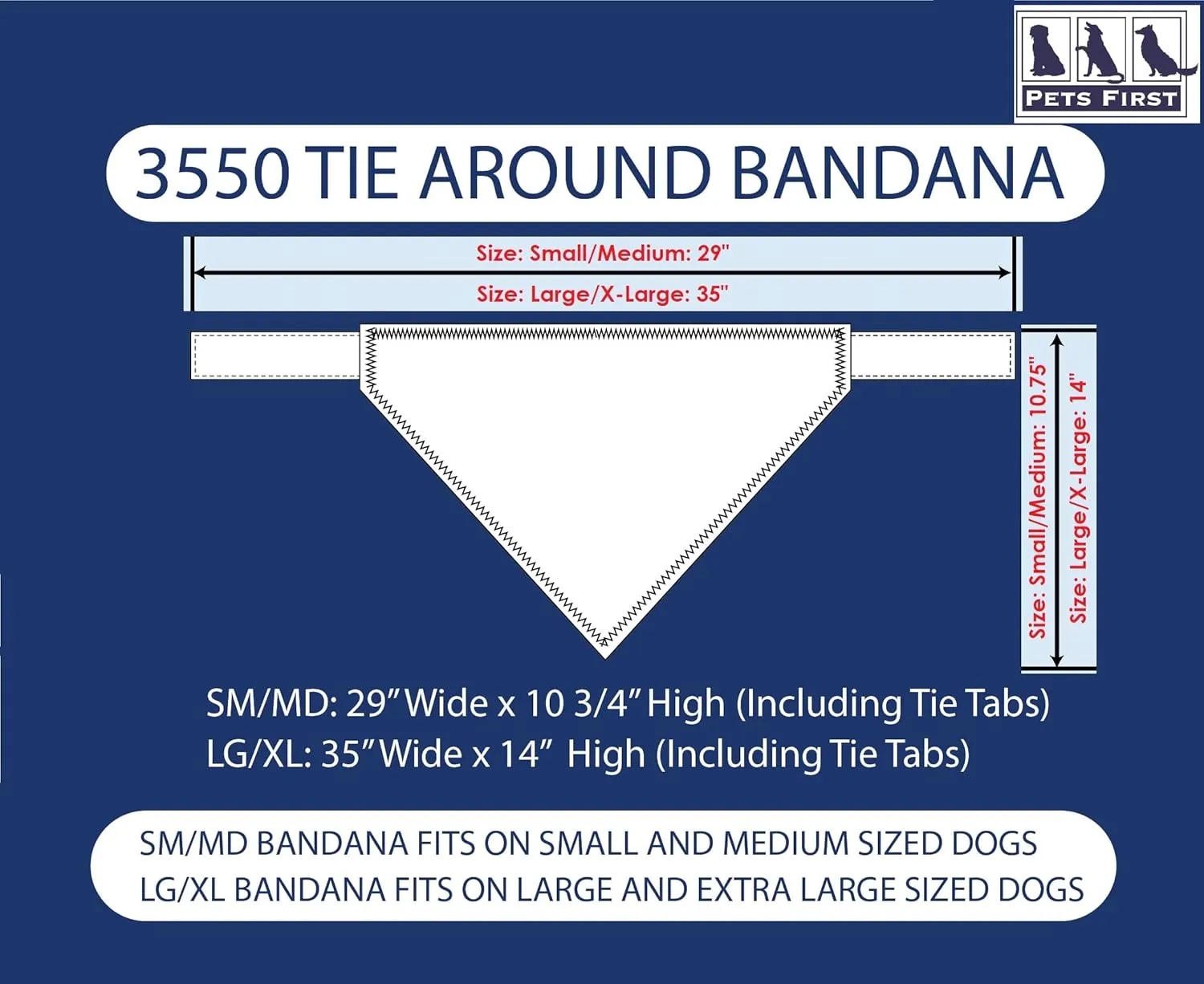 Pets First NHL Toronto Maple Leafs TIE Bandana, Size Small/Medium. Dog Bandana Scarf Bib for Pet Cat Dog. The Ultimate Game-Day, Party Bandana